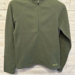 Marmot Green zip up Sweater